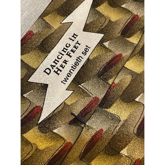 Grateful Dead Handmade Silk Tie Geometric Pattern 1998 Dancing In Her Feet - Picture 3 of 5